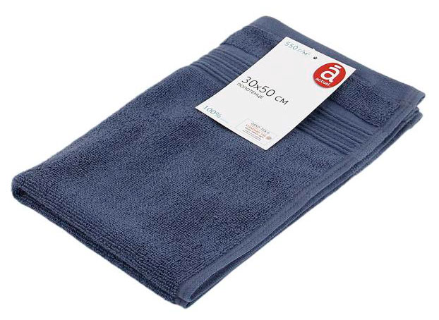 

Полотенце Actuel синее, 30х50 см, 550 г