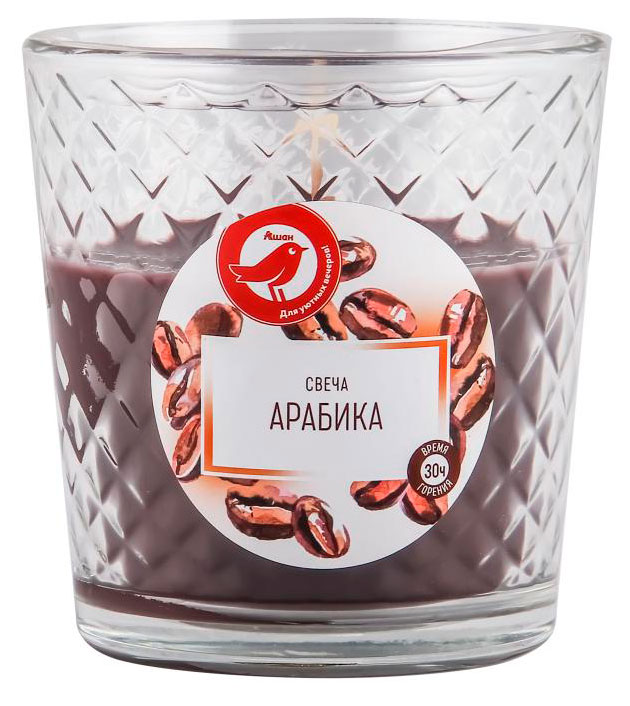 

Свеча АШАН Красная птица с ароматом арабики в стакане, 30 ч