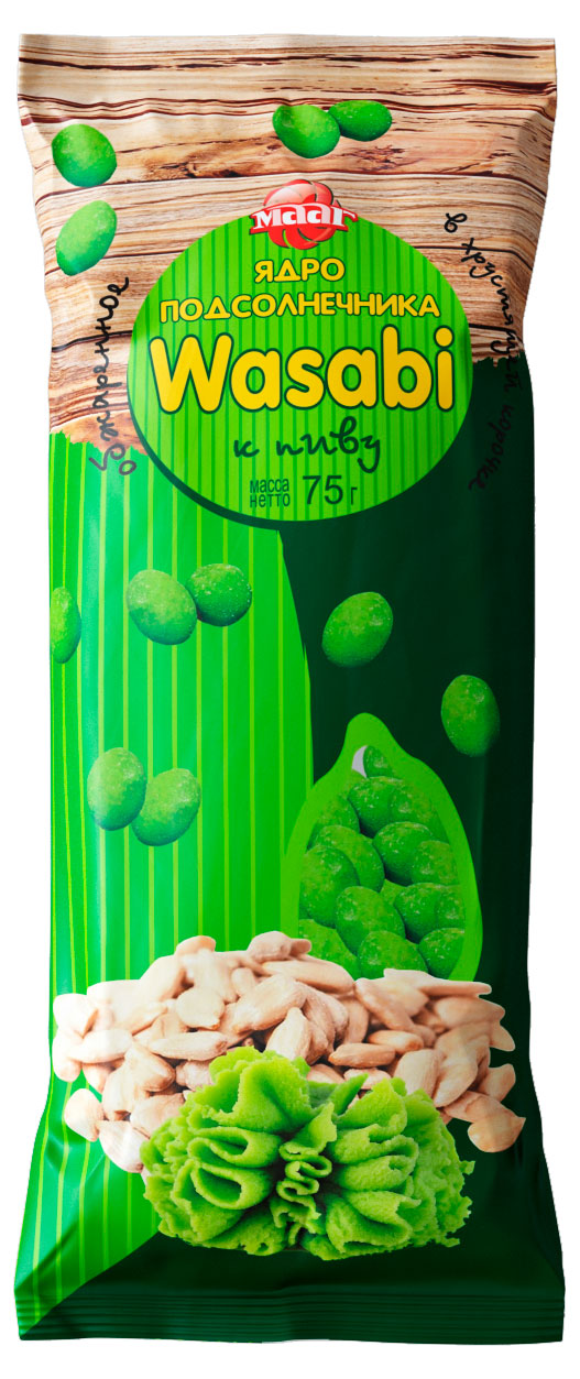 

Семечки подсолнечника МААГ Ядро wasabi, 75 г