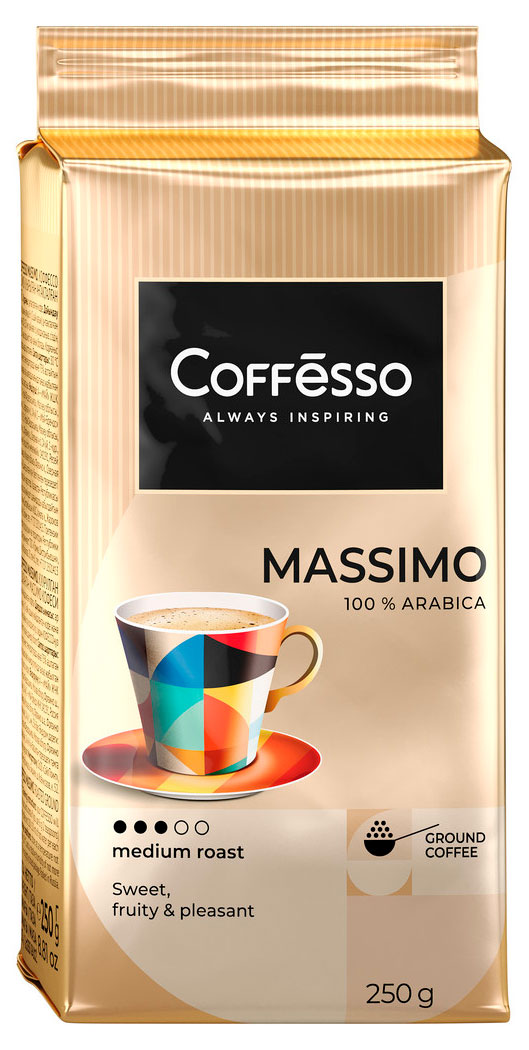 

Кофе молотый Coffesso Massimo, 250 г