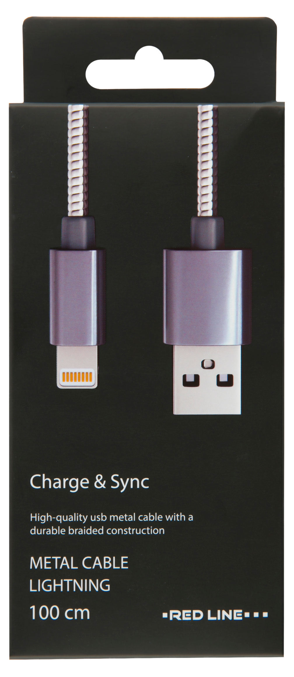 

Кабель Red Line USB-8PIN 2А черный, 1 м