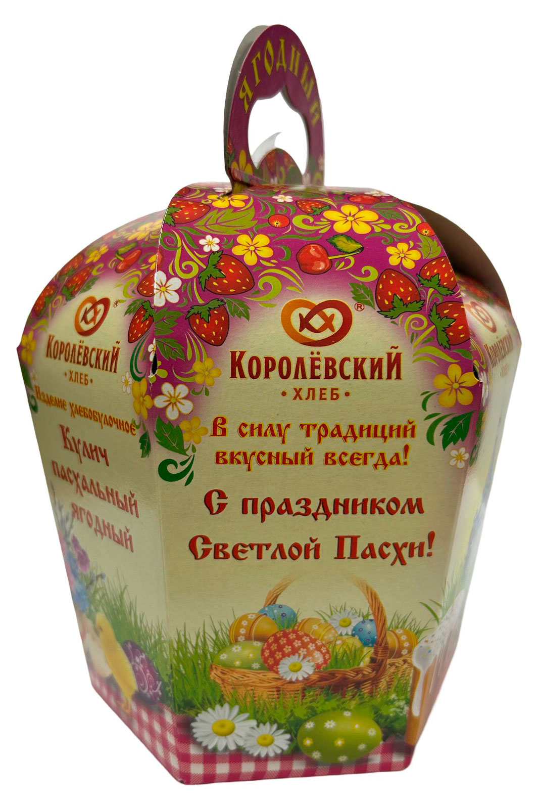 

Кулич пасхальный Королёвский хлеб Кекс ягодный, 350 г
