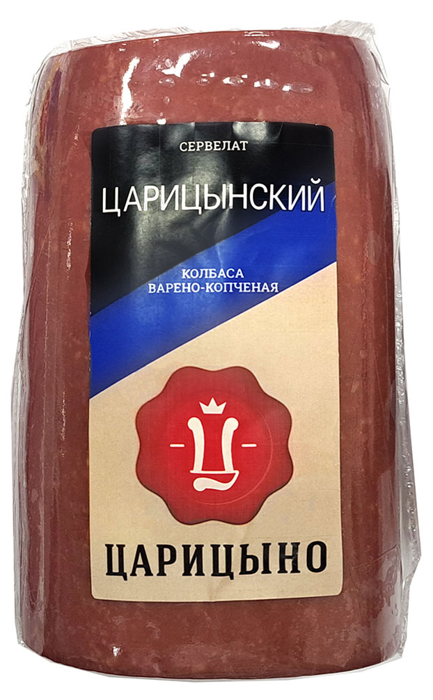 

Колбаса варено-копченая Царицыно Сервелат царицынский, ~ 1,2 кг