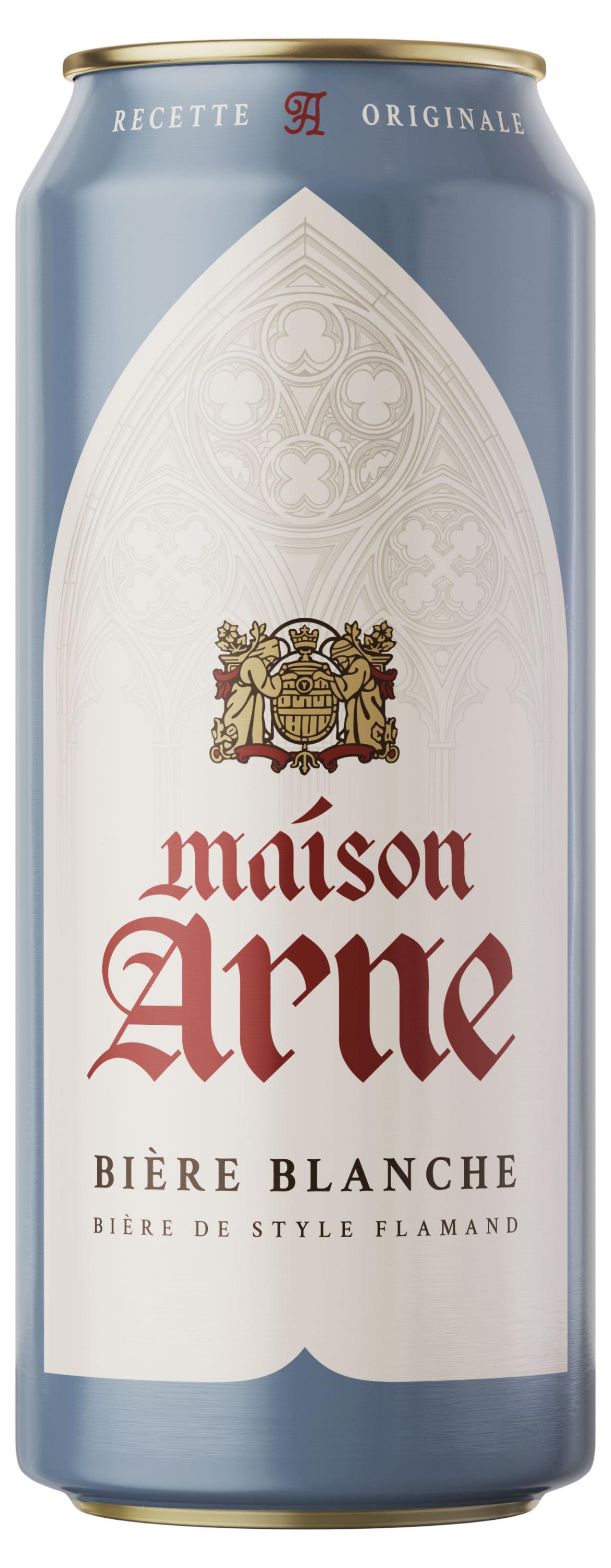 

Напиток пивной Maison Arne Biere Blanche нефильтрованный 4,9%, 430 мл