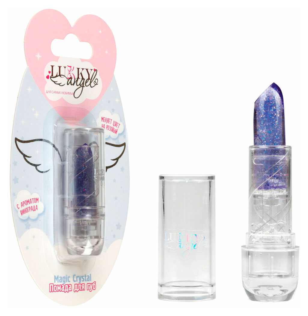 

Помада Lukky Angel Magic Crystal блестящая меняющая цвет с блестками 3,4 г, 1 шт в ассортименте