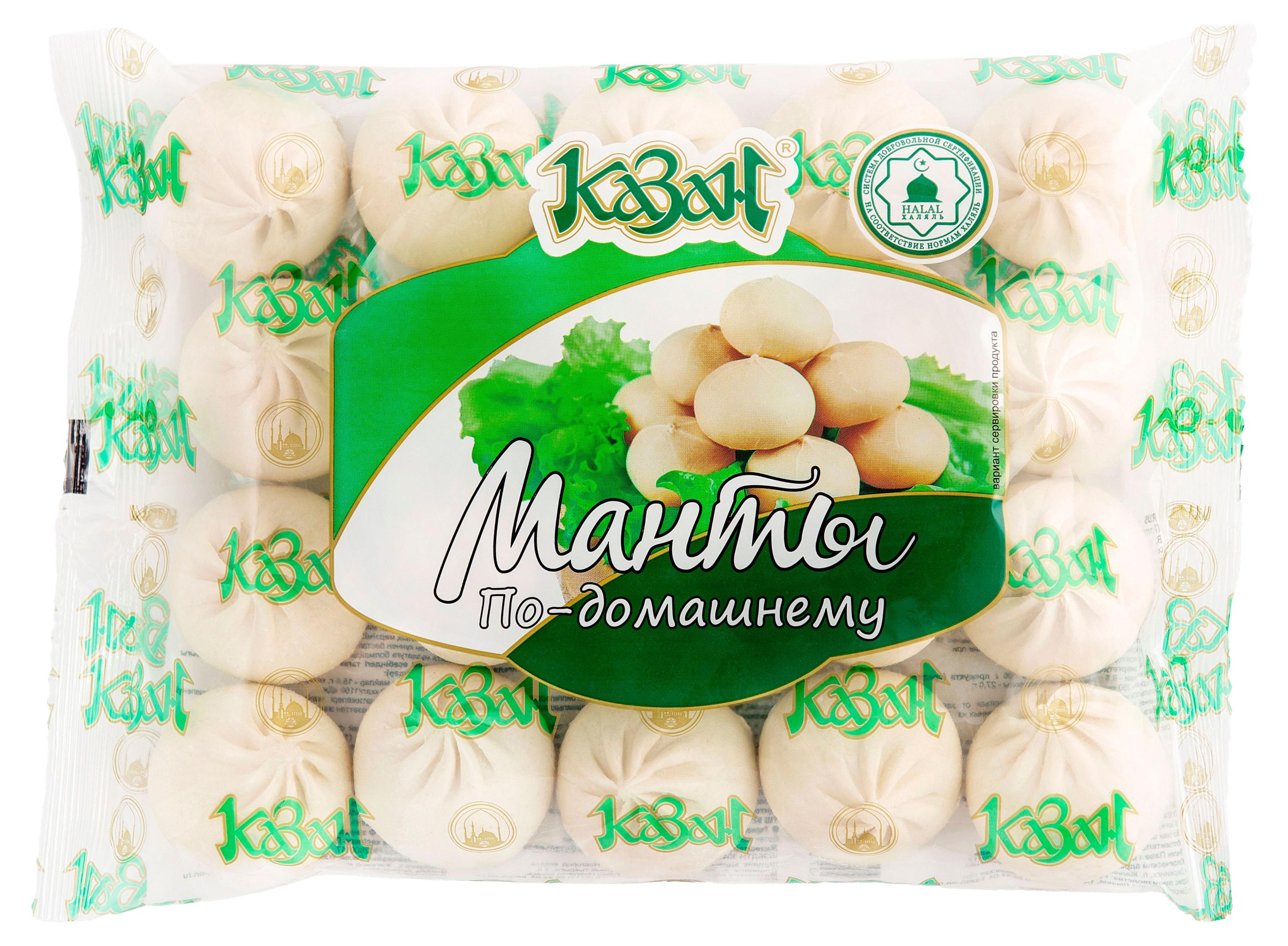 

Манты Казан По-домашнему Халяль, 800 г