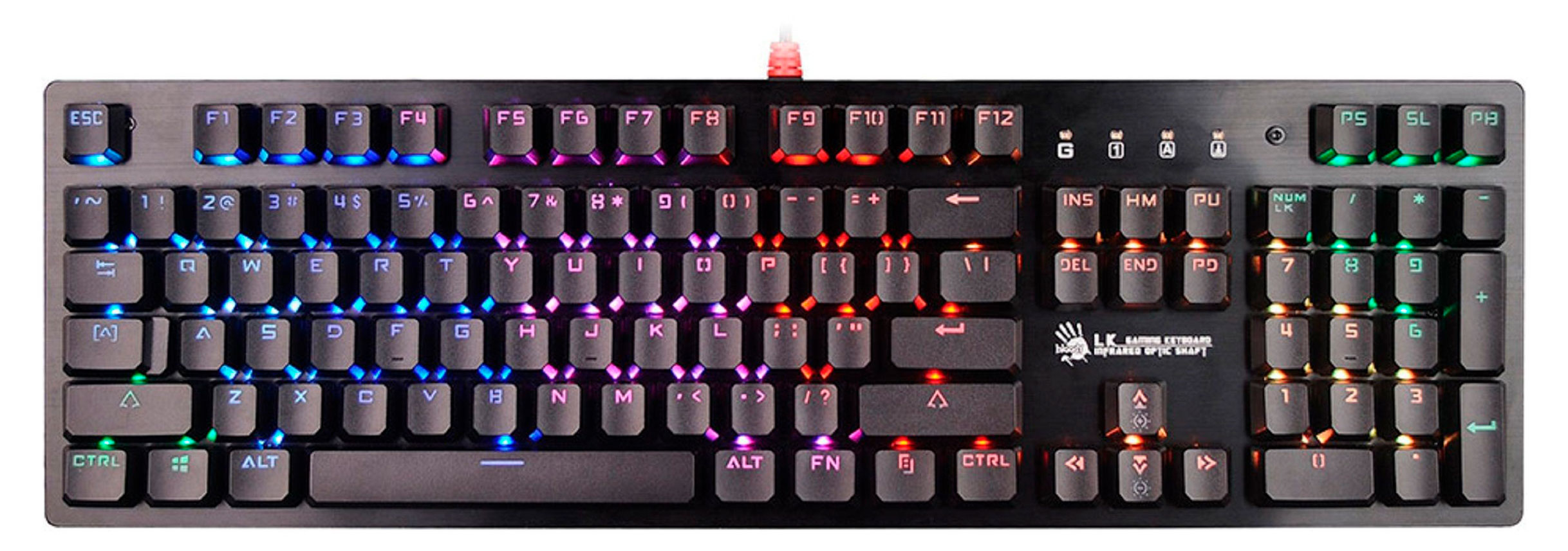 

Клавиатура A4Tech Bloody B820R USB for gamer LED