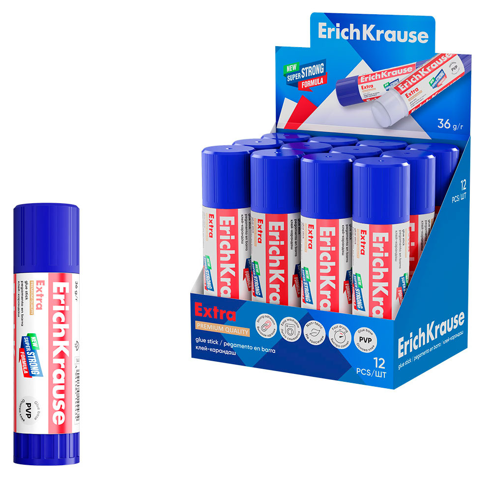 

Клей карандаш ErichKrause Extra, 36 г