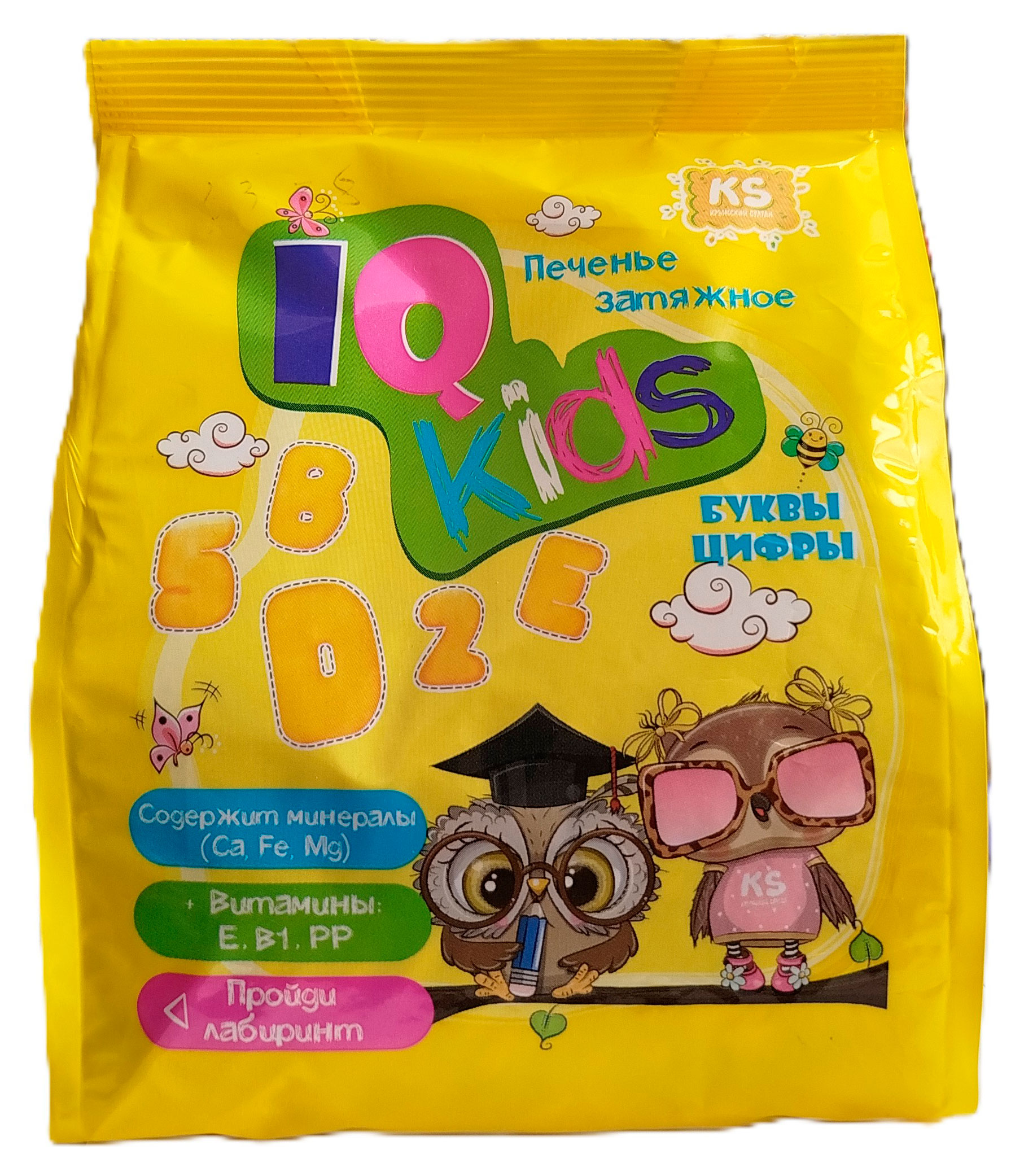 

Печенье затяжное Крымский Султан IQ Kids буквы и цифры, 180 г