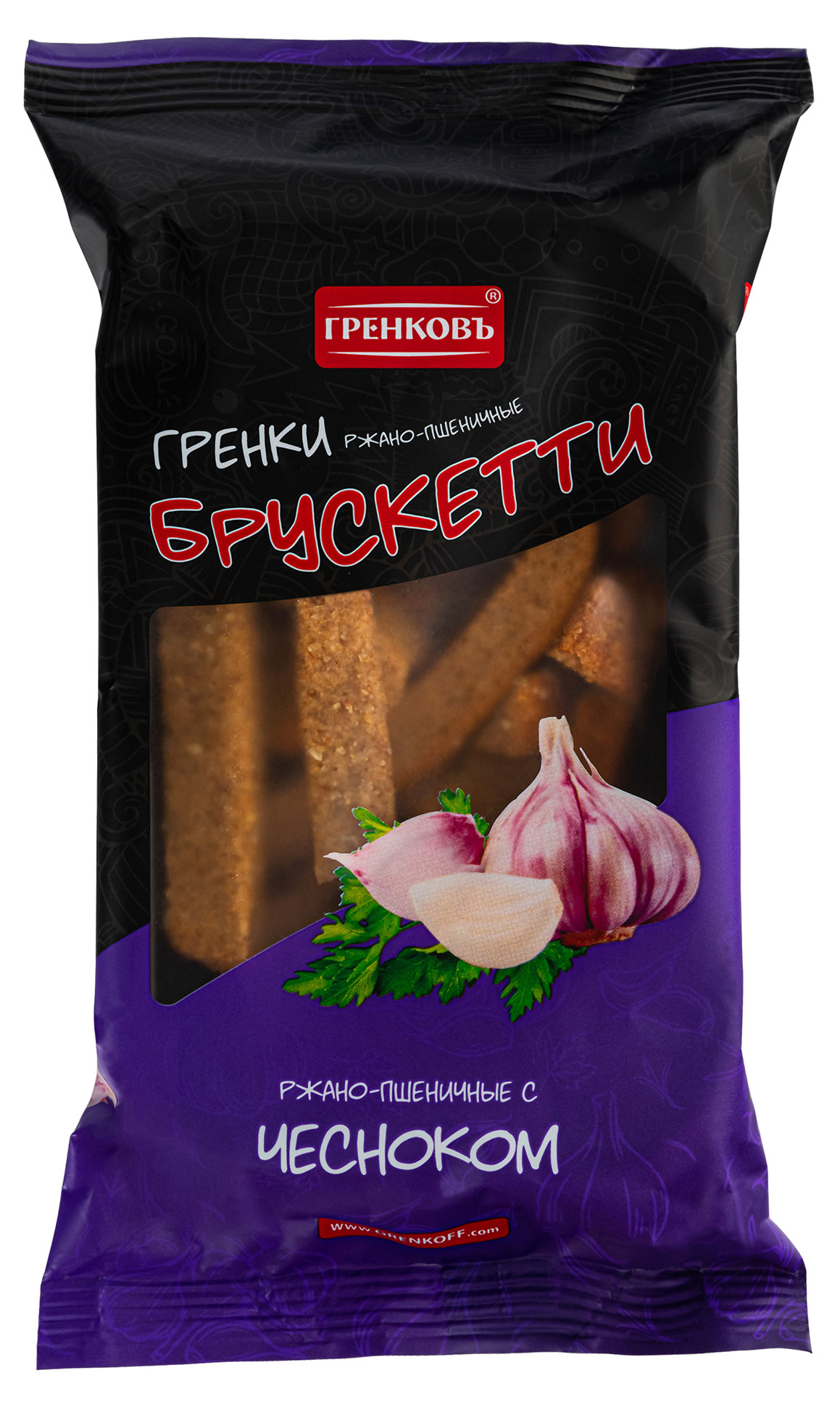 

Гренки ржано-пшеничные Гренковъ Брускетти с чесноком, 100 г