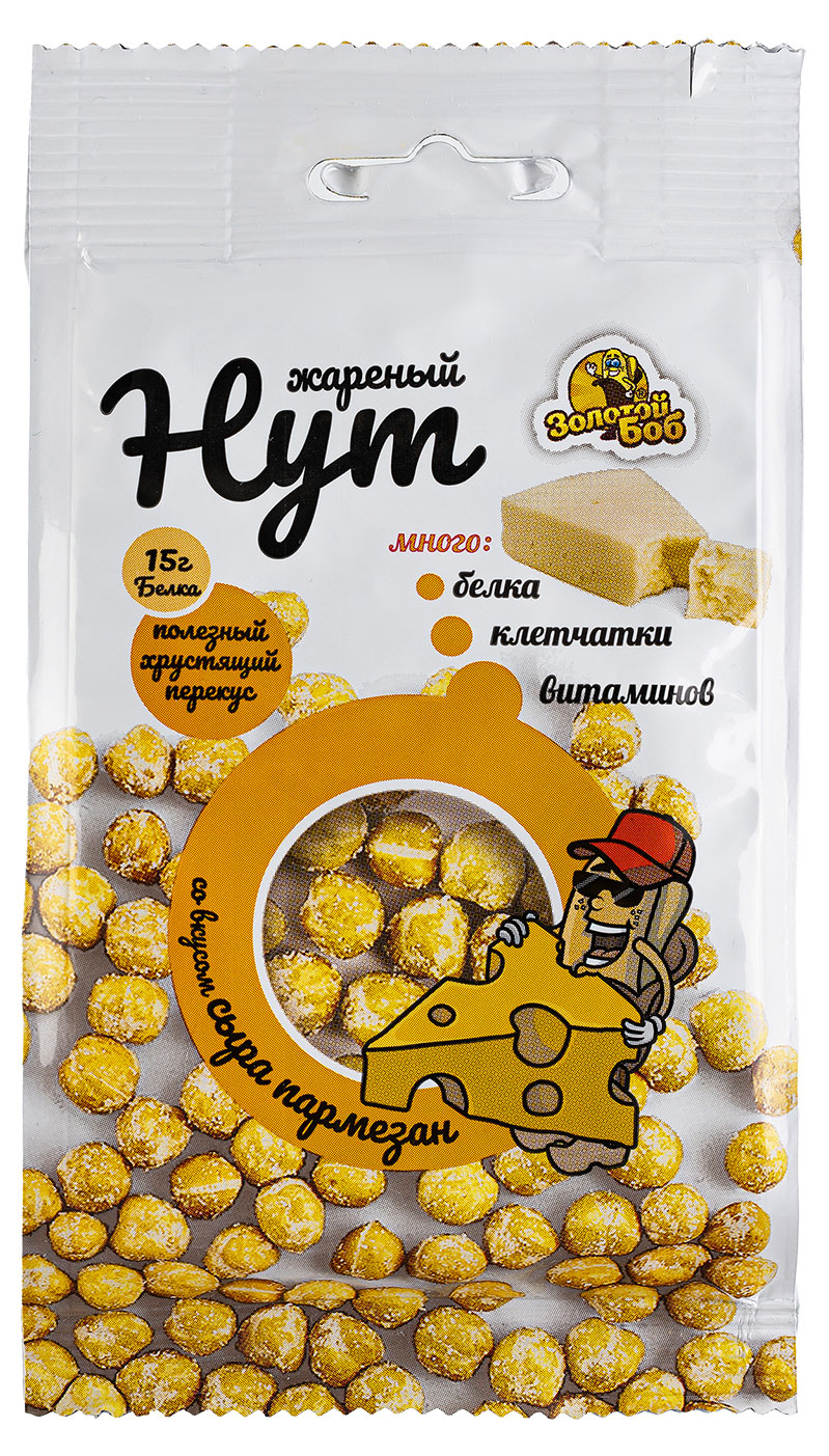 

Нут жареный Золотой Боб со вкусом сыра, 50 г