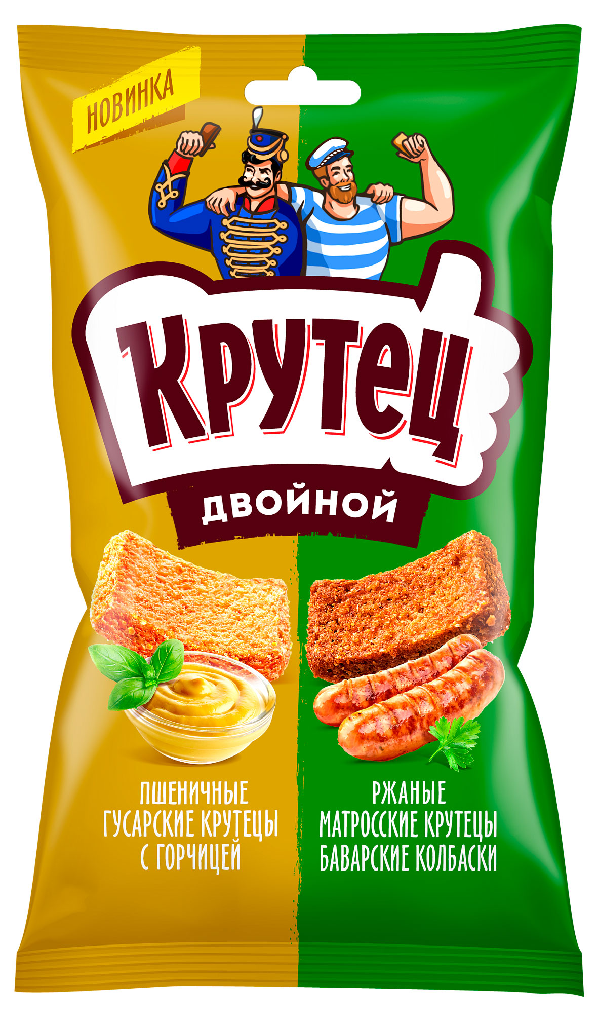 

Смесь гренок Крутец двойной со вкусом горчицы и баварских колбасок, 100 г