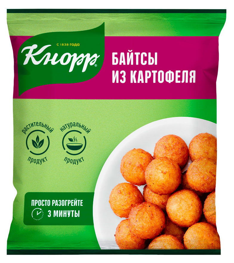 

Байтсы из картофеля Кнорр жареные шарики замороженные, 400 г