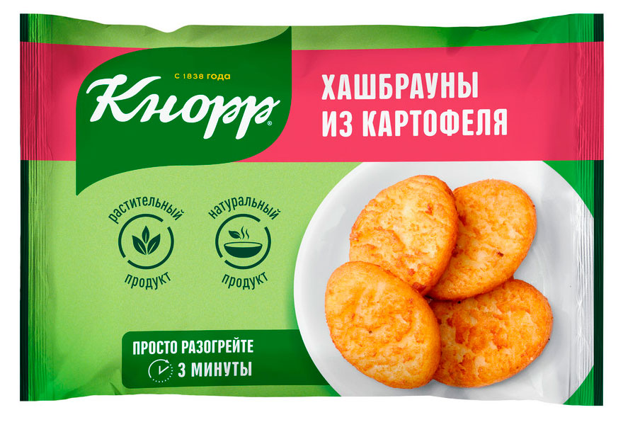 

Хашбрауны из картофеля Кнорр жареные замороженные, 280 г