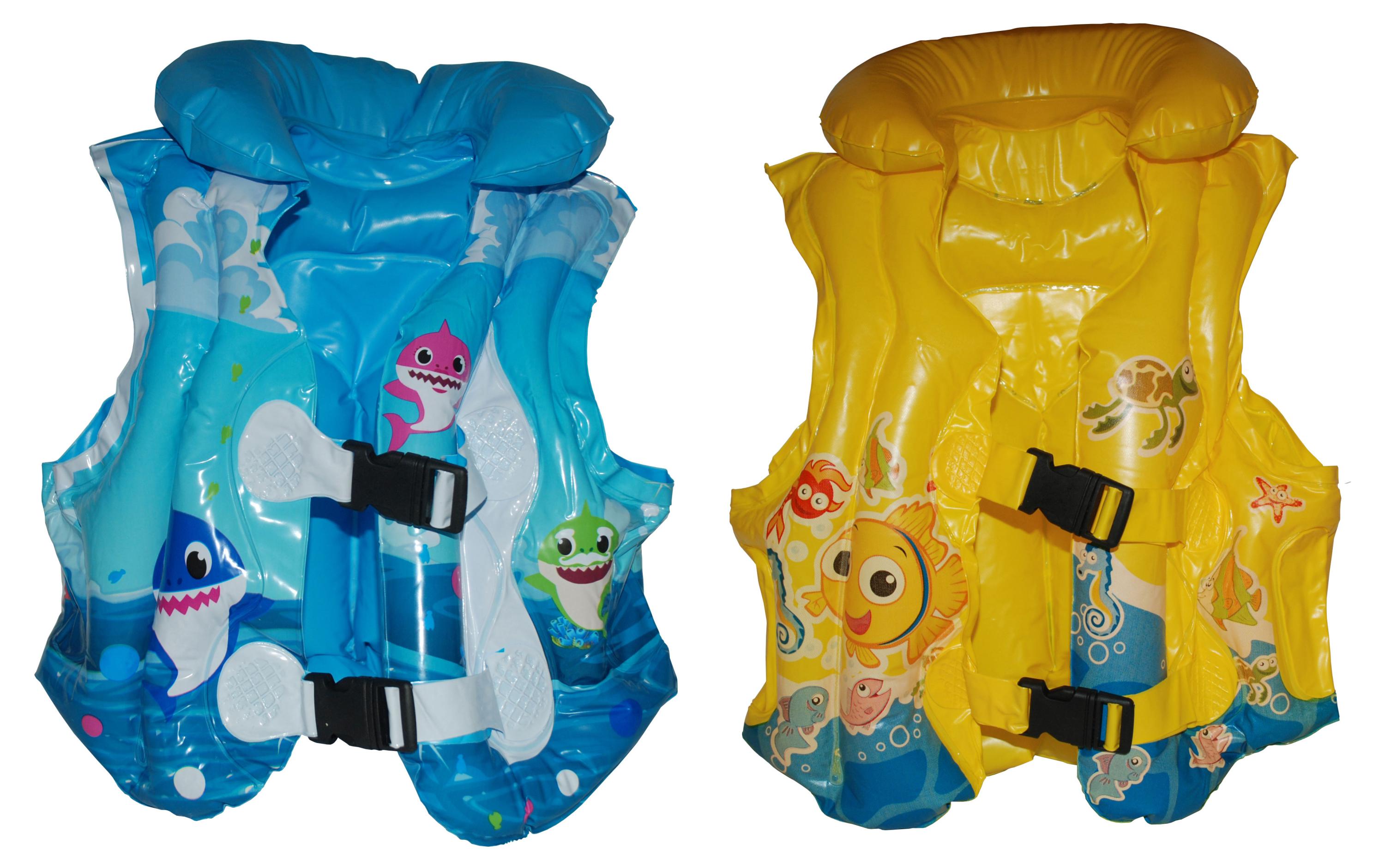 Изображение товара Жилет детский для плавания надувной с рисунком ПВХ, р S
