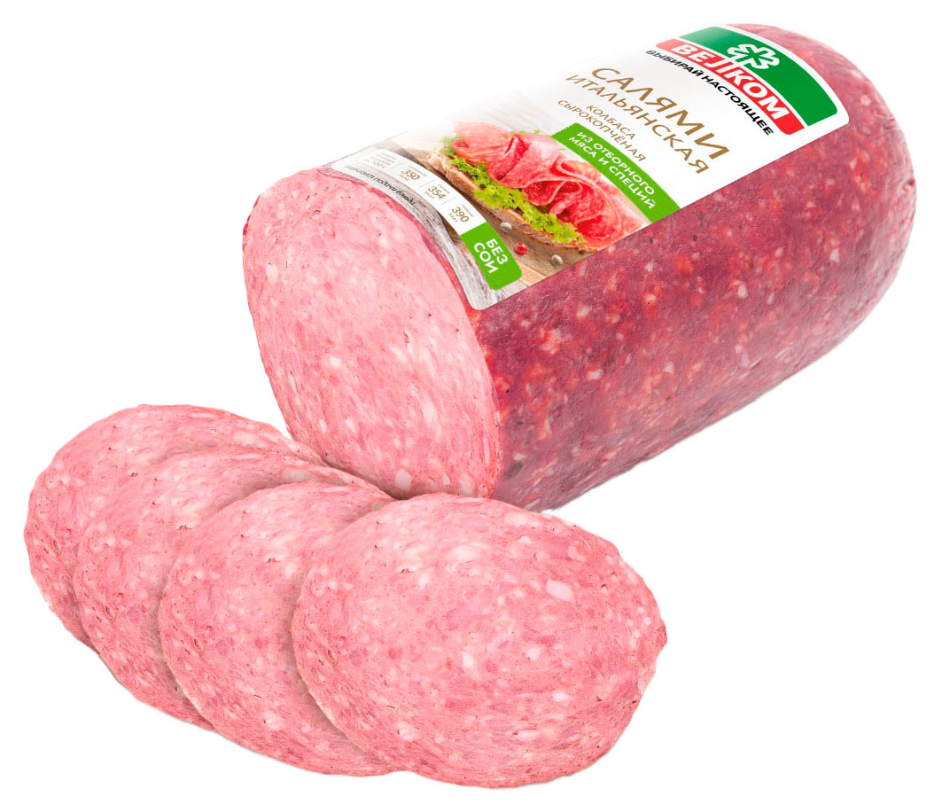 

Колбаса сырокопченая ВЕЛКОМ Салями Итальянская, вес