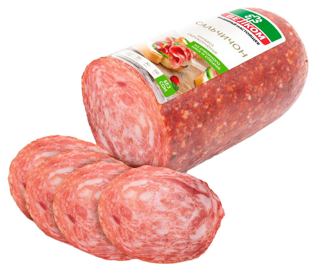 

Колбаса сырокопченая ВЕЛКОМ Сальчичон, вес