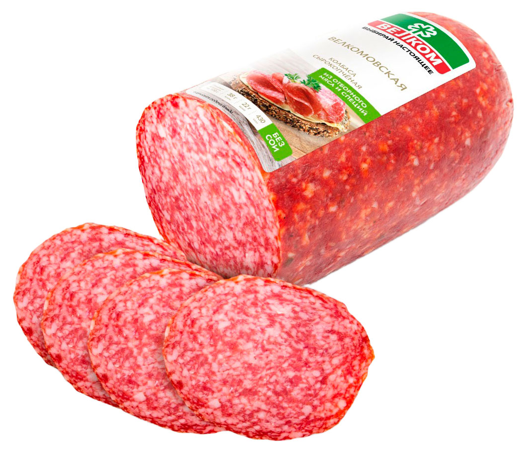 

Колбаса сырокопченая ВЕЛКОМ Велкомовская, вес