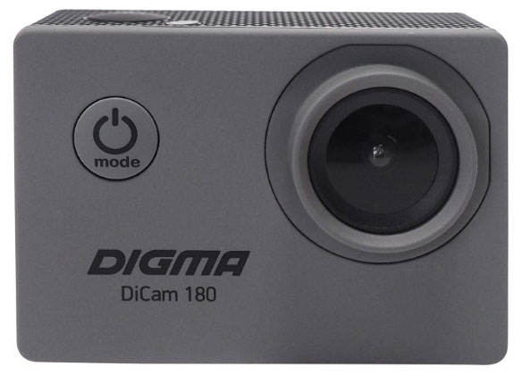 Изображение товара Экшн-камера DIGMA DICAM 180 с Wide-View объективом 123°, 1080p