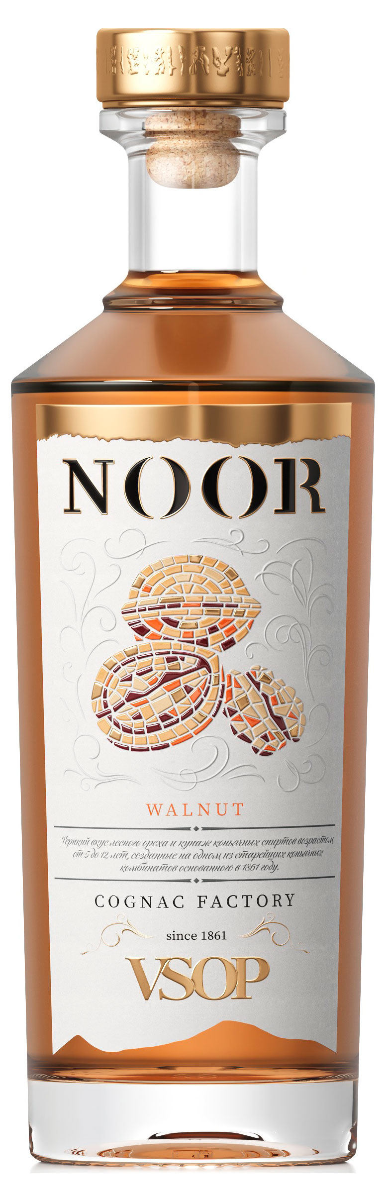 

Коньяк NOOR VSOP с экстрактом ореха Россия, 0,5 л