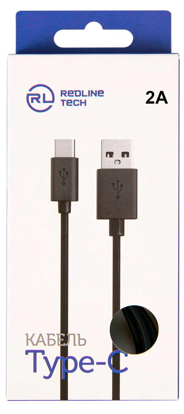 

Кабель Red Line USB -Type-C черный, 1 м