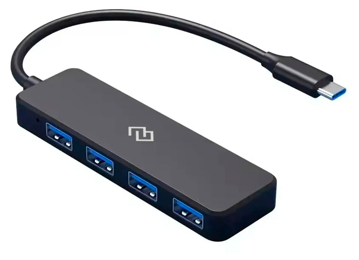 

Разветвитель DIGMA USB-C DHUB-4USB-C-2.0 4 порта черный