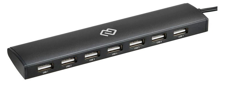 

Разветвитель DIGMA USB-C+ USB-A DHUB-7USB-AC-2.0 7 портов черный