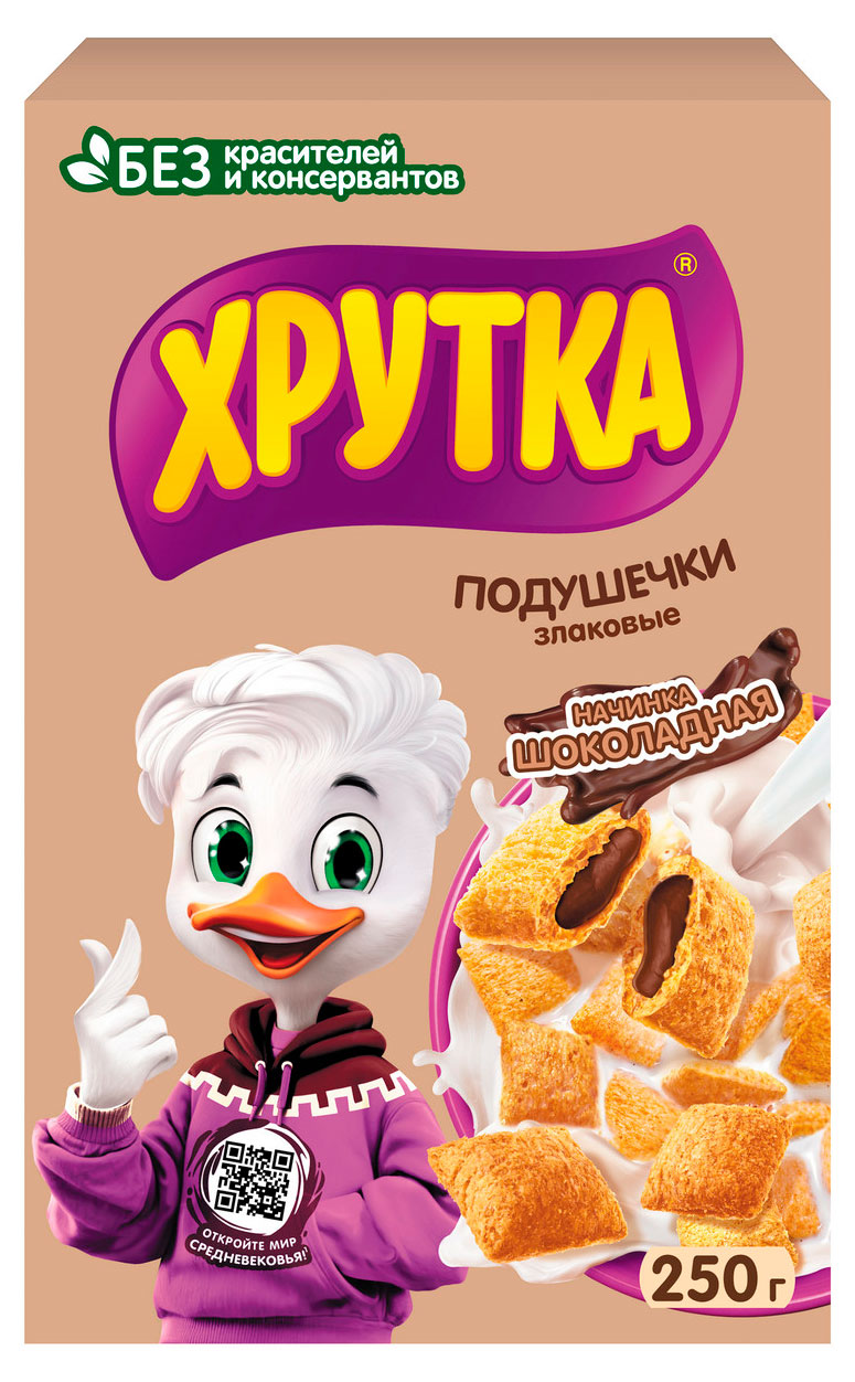 

Подушечки ХРУТКА с шоколадной начинкой, 250 г