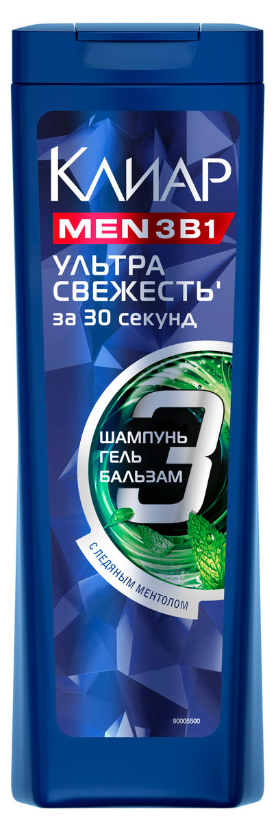 Изображение товара Шампунь для волос «Клиар» Men Ультра Свежесть, 400 мл