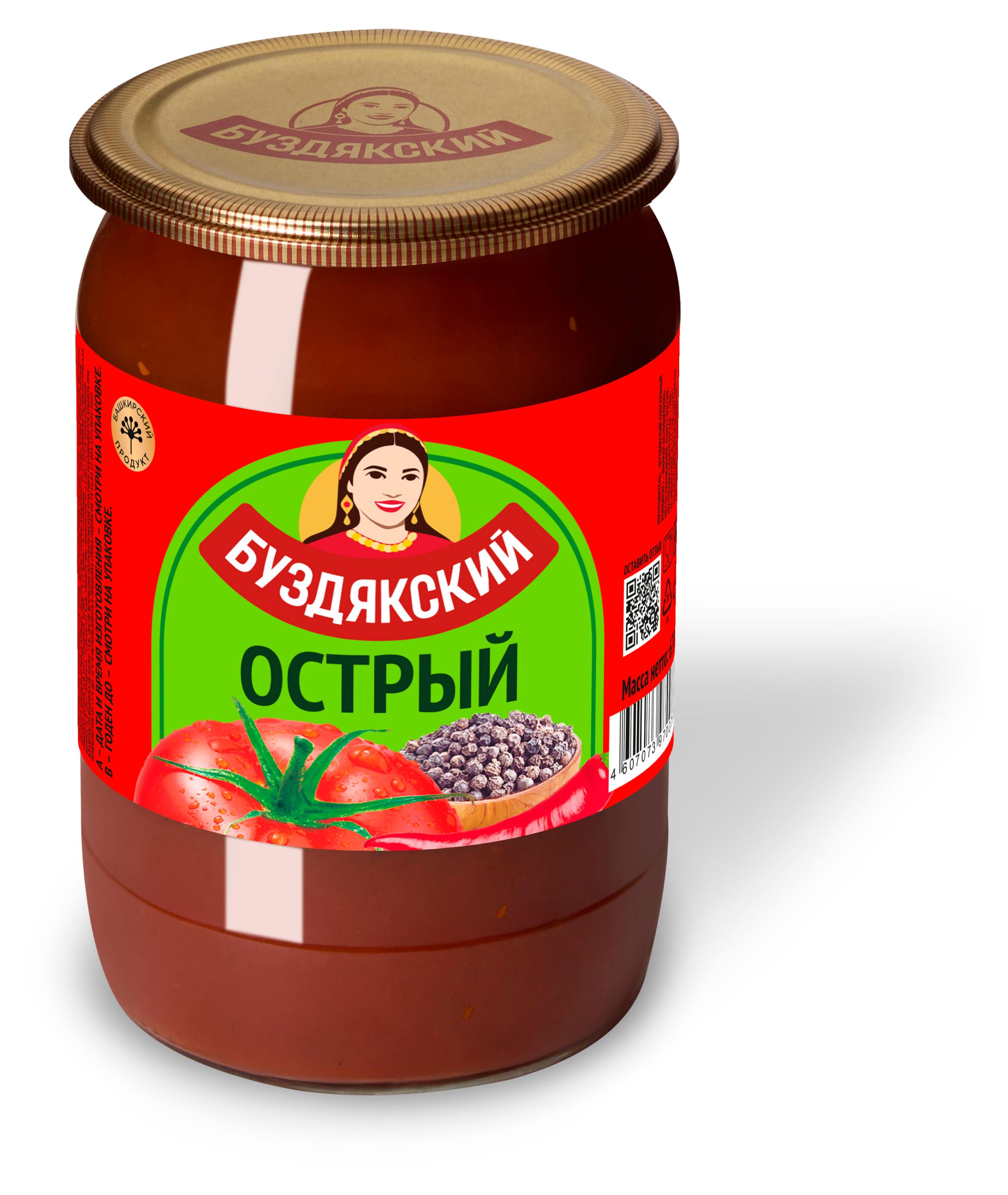 

Соус томатный Буздякский Острый, 670 г