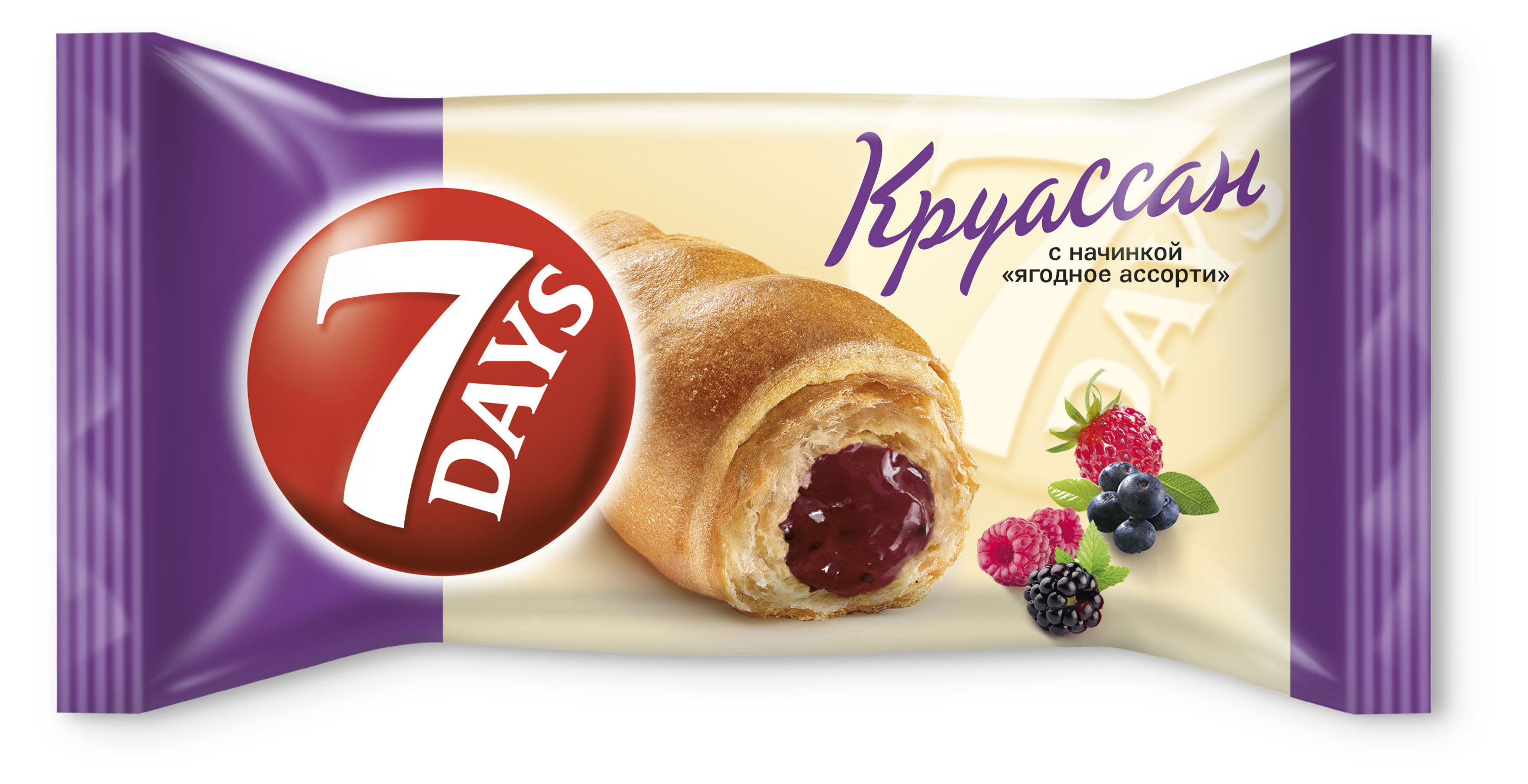 

Круассан 7Days с начинкой ягодное ассорти, 65 г