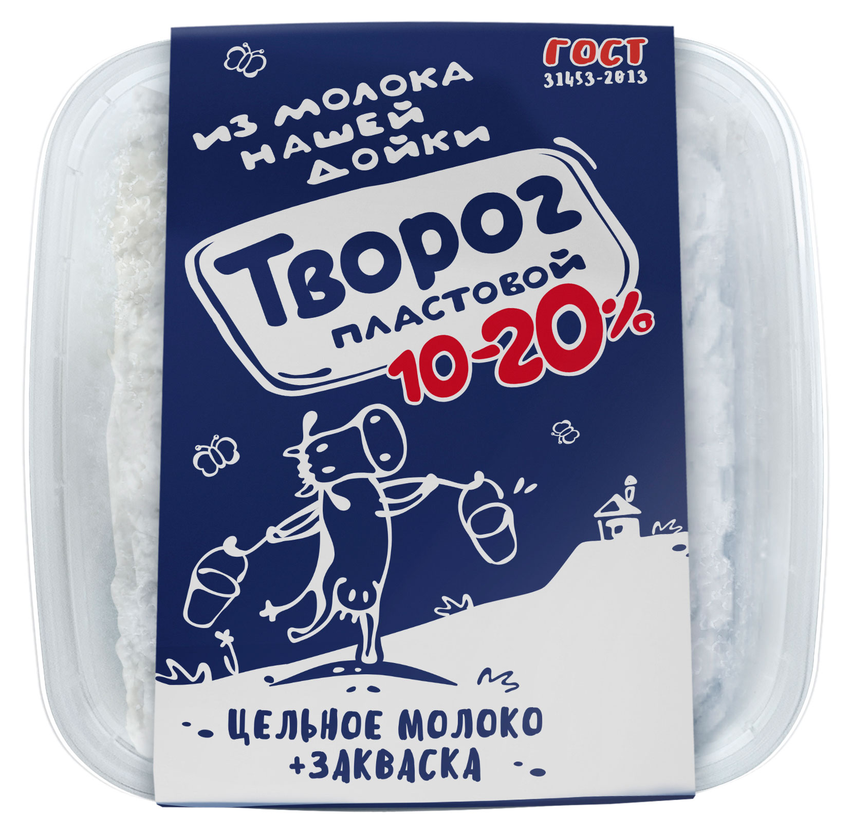 

Творог Из молока Нашей дойки пластовой 10-20% БЗМЖ, 350 г