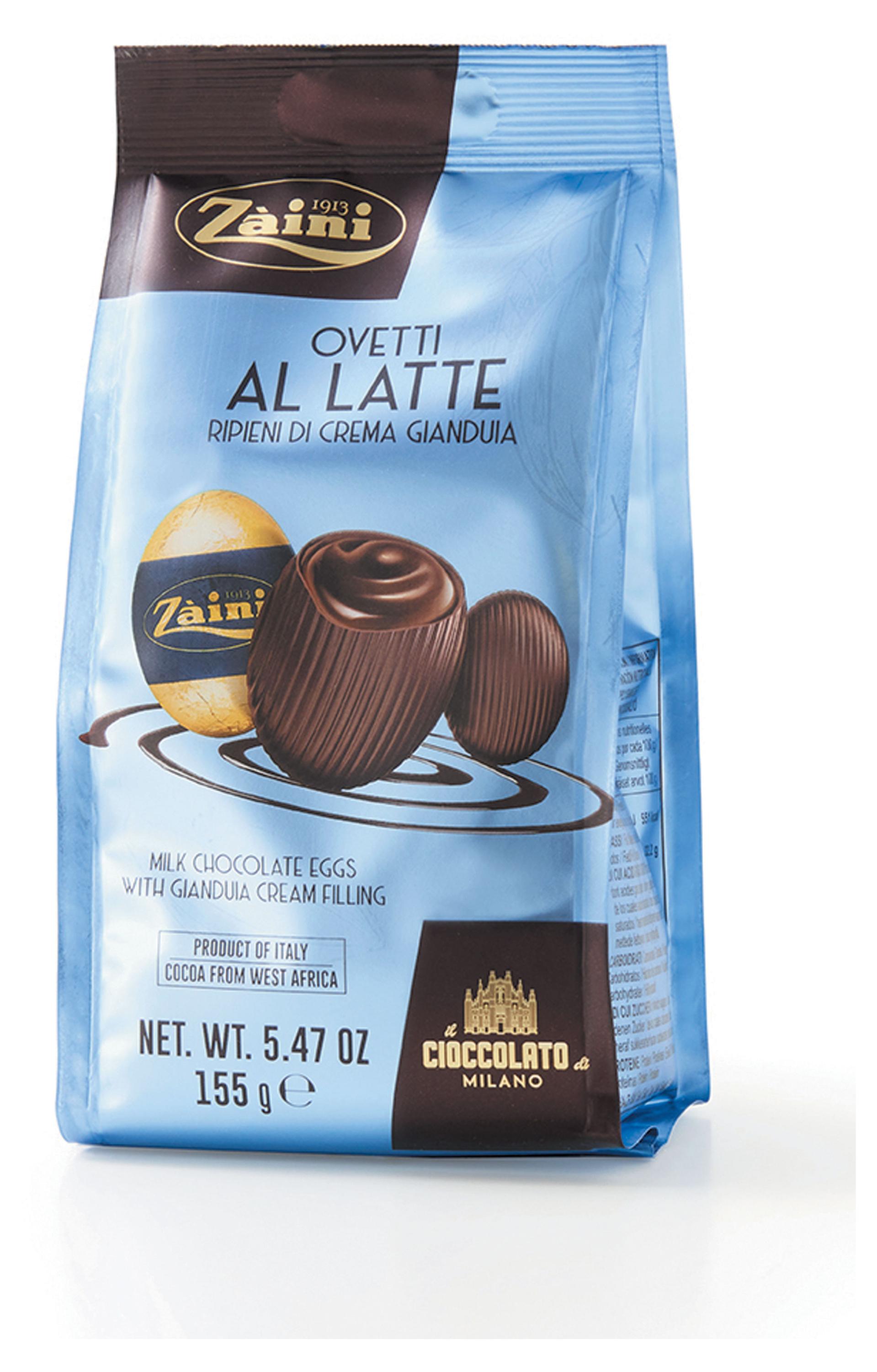 

Конфеты Zaini Gianduia Шоколадные яйца с кремовой ореховой начинкой, 155 г
