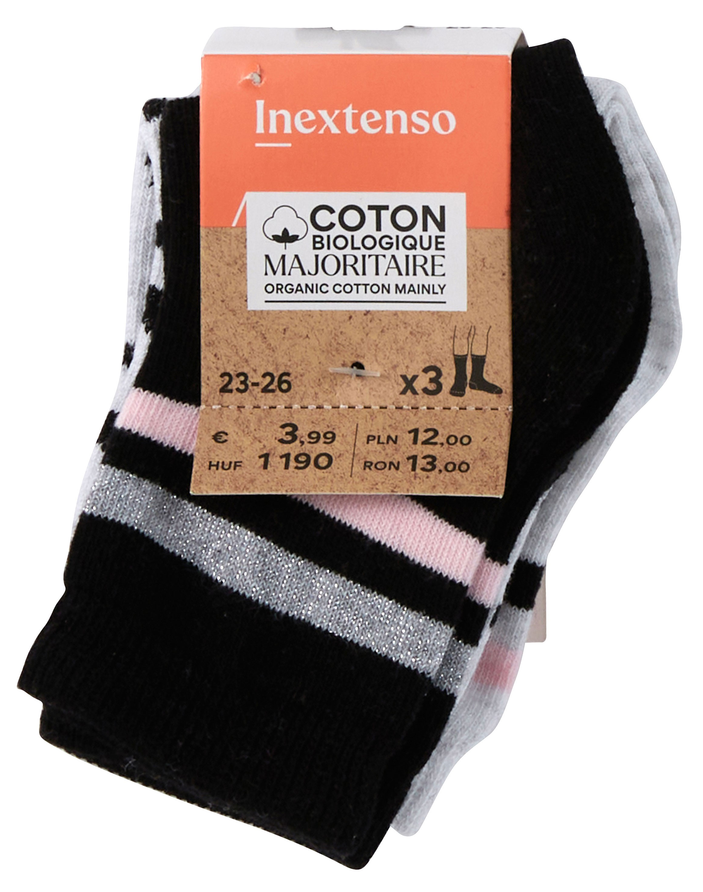 

Носки для девочки InExtenso, 3 шт