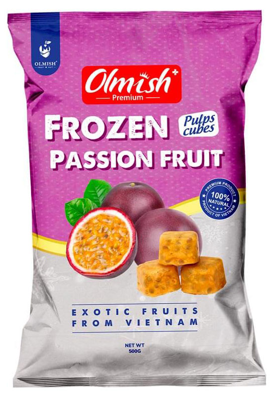 

Маракуйя Olmish Premium пюре мякоть в кубиках vegan замороженная, 500 г
