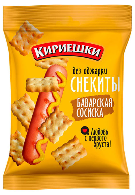 

Крекер Кириешки Снекиты баварская сосиска, 60 г