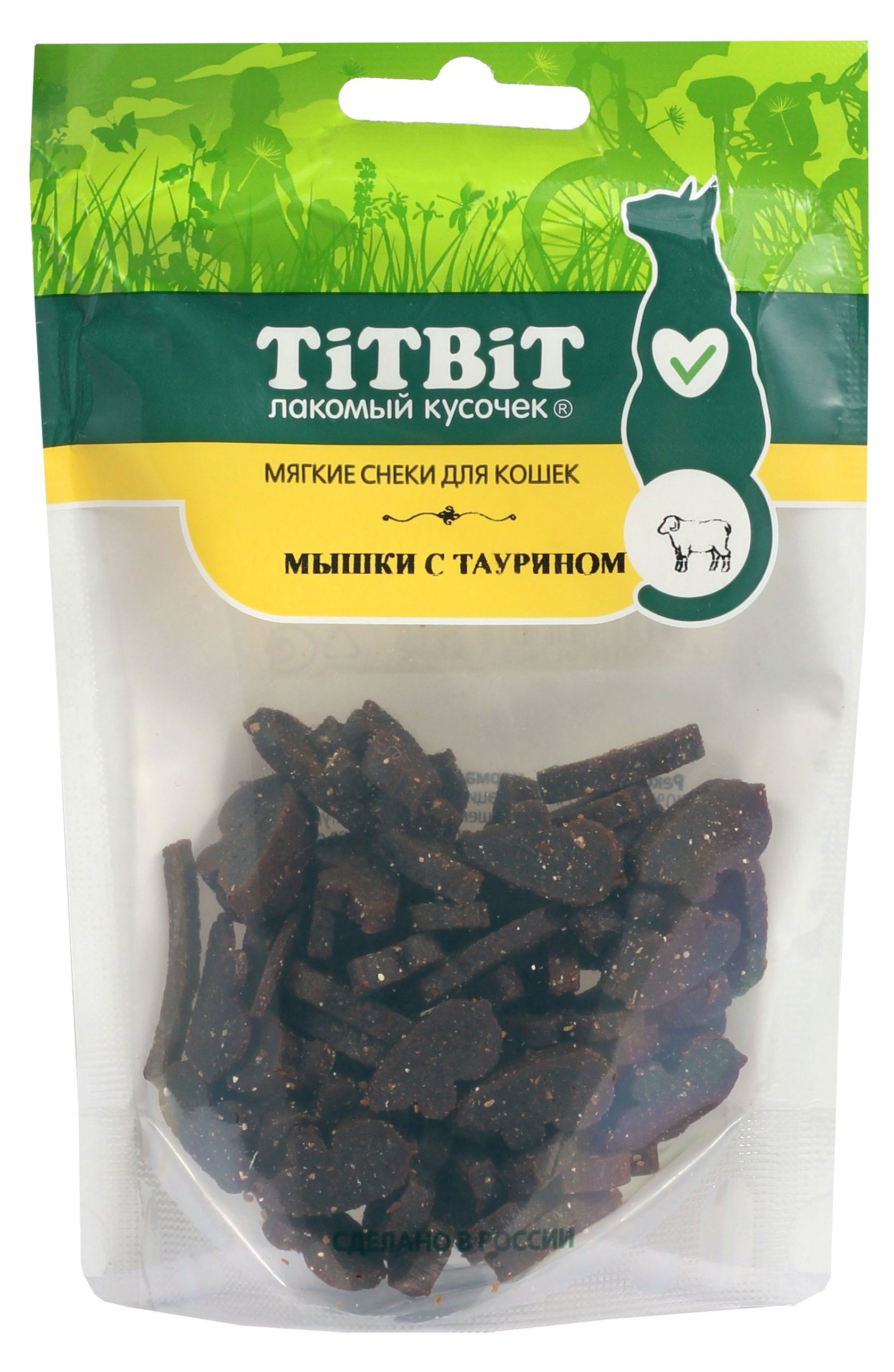 

Лакомство для кошек TITBIT мягкие снеки Мышки с таурином, 20 г
