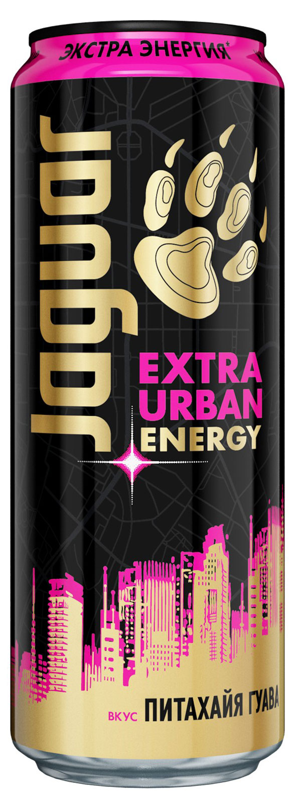 

Энергетический напиток Jaguar Exstra Urban Energy питахайя гуава газированный, 440 мл