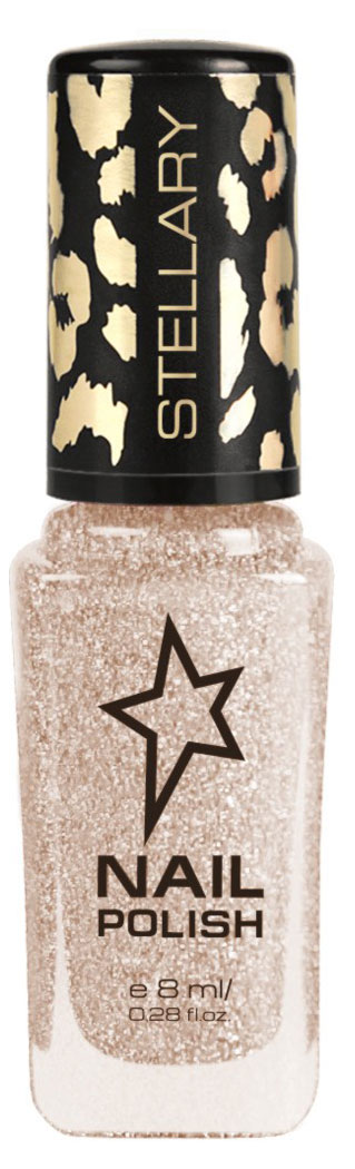 

Лак для ногтей Stellary Nail polish тон 101 светло-бежевый с блестками, 8 мл