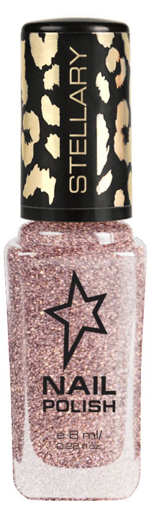 

Лак для ногтей Stellary Nail polish тон 104 светло-коричневый с блестками, 8 мл