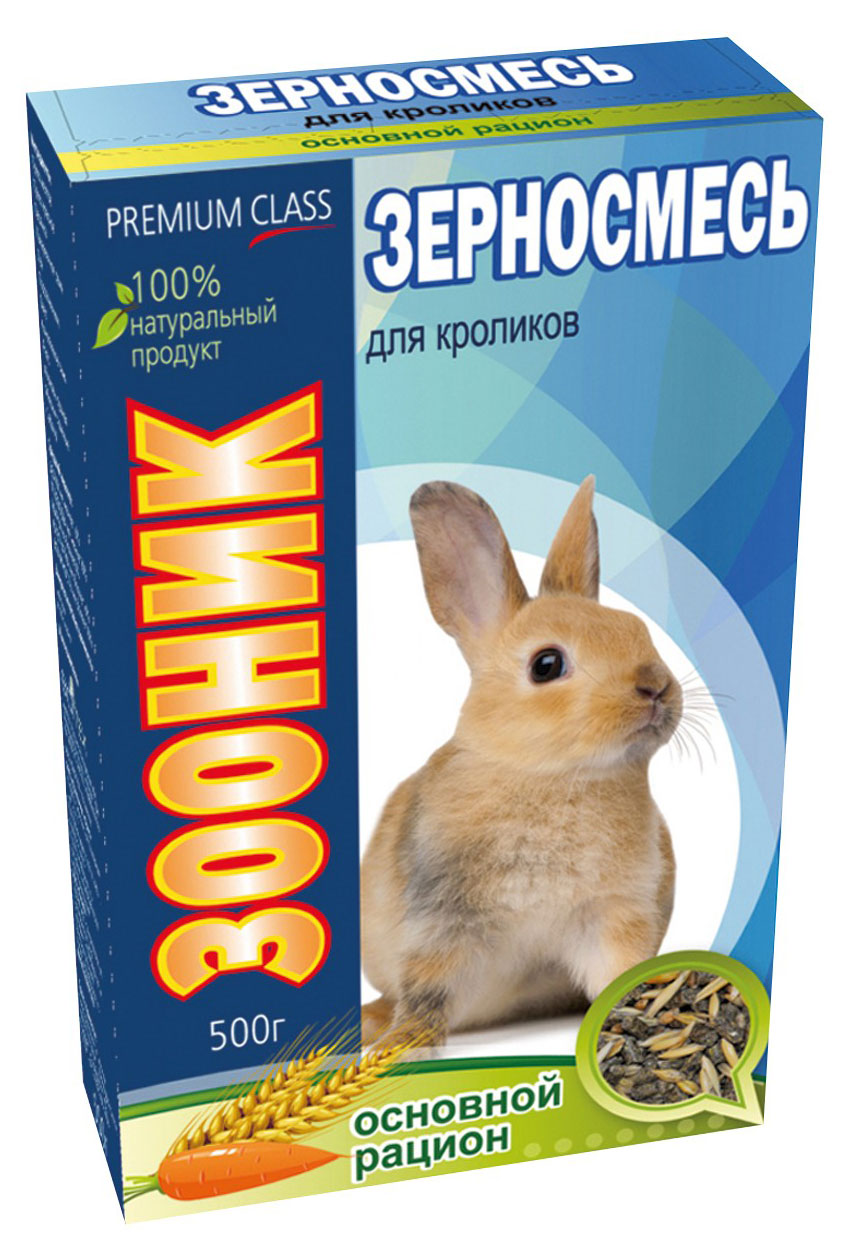 

Зерносмесь для кроликов Зооник Основной рацион, 400 г