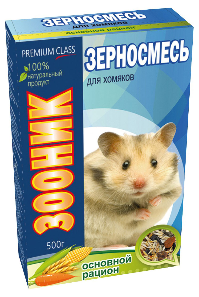 

Зерносмесь для хомяков Зооник Основной рацион, 400 г