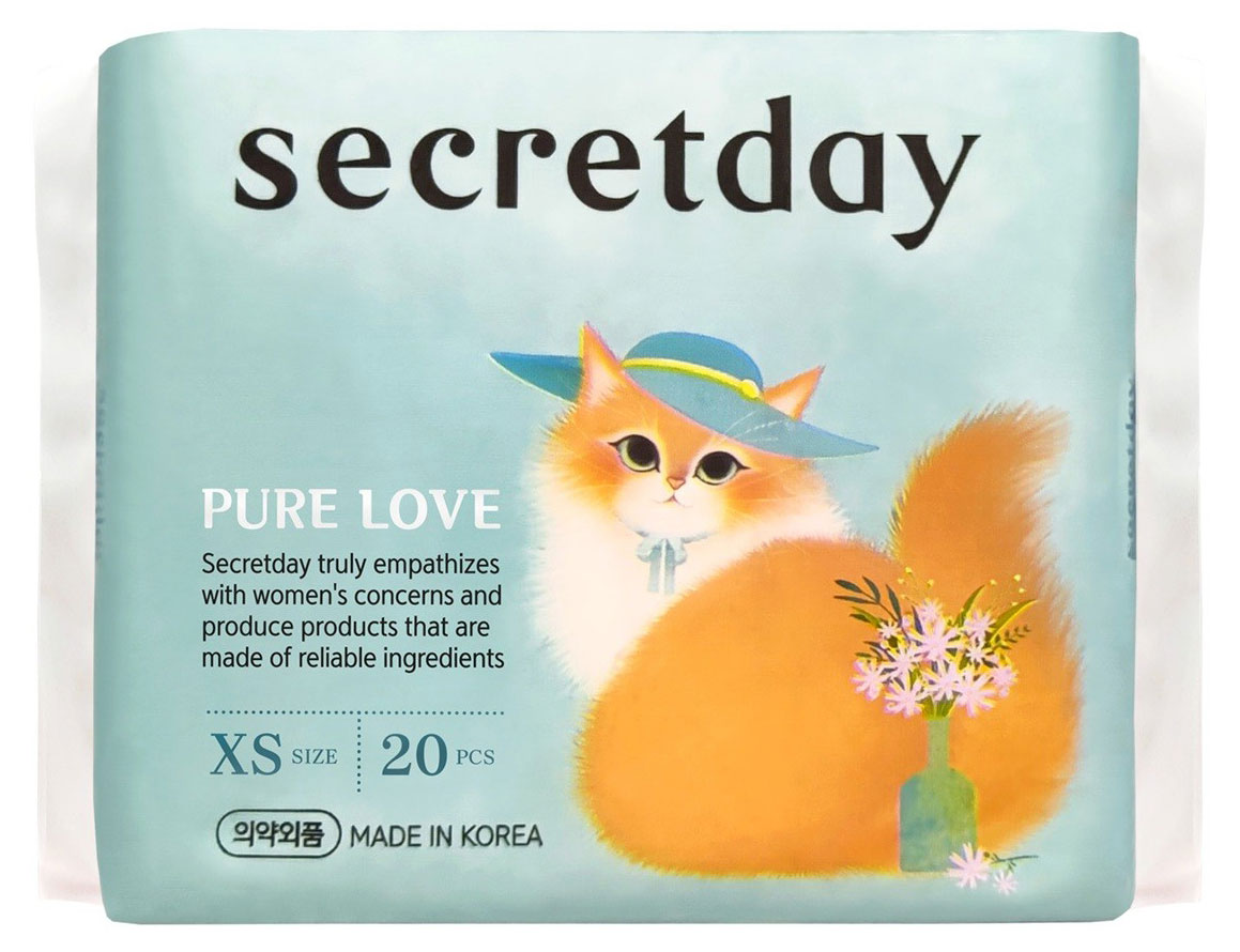 

Прокладки ежедневные Secretday Pure Love XS, 20 шт