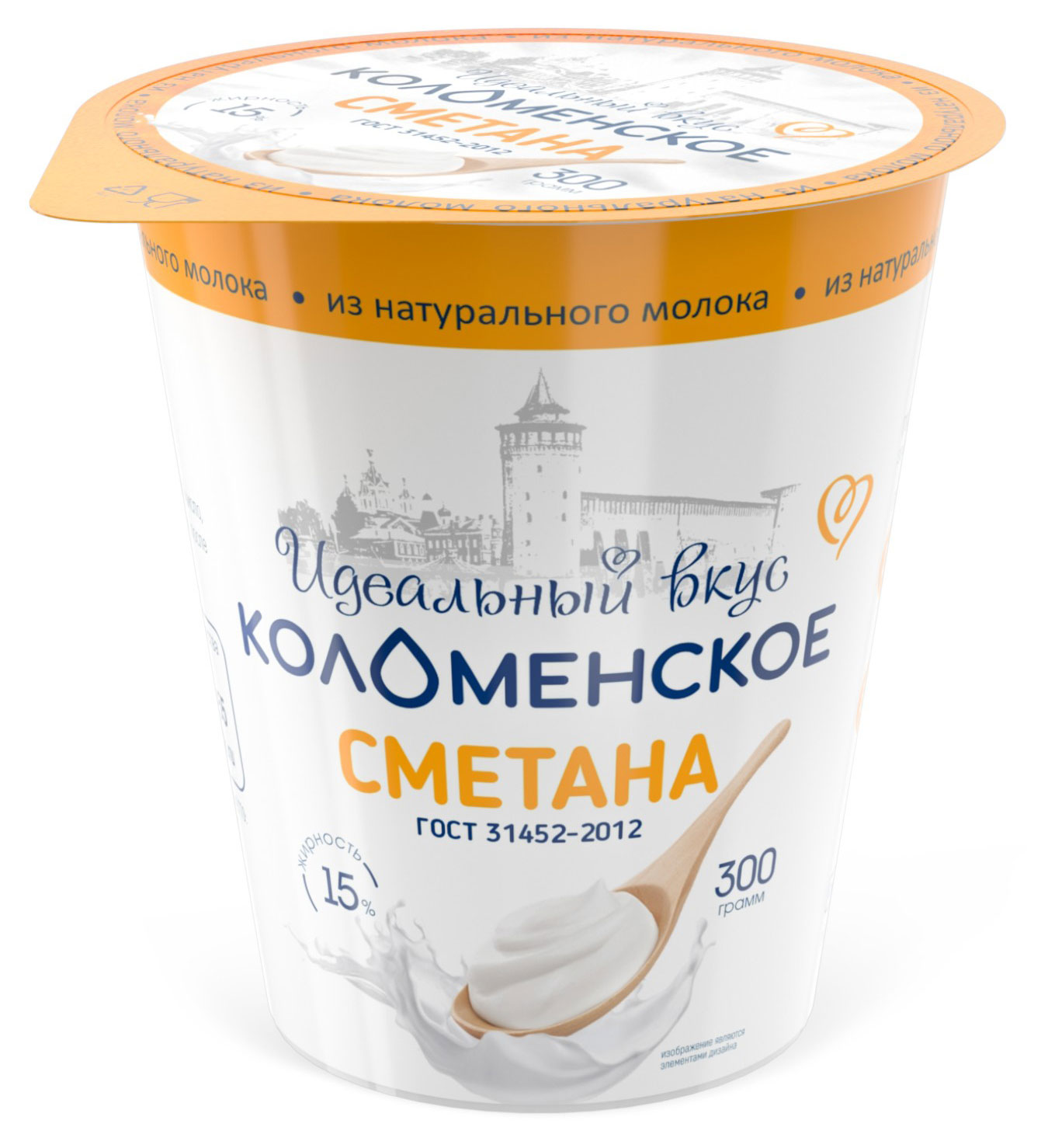 

Сметана Коломенское 15% БЗМЖ, 300 г