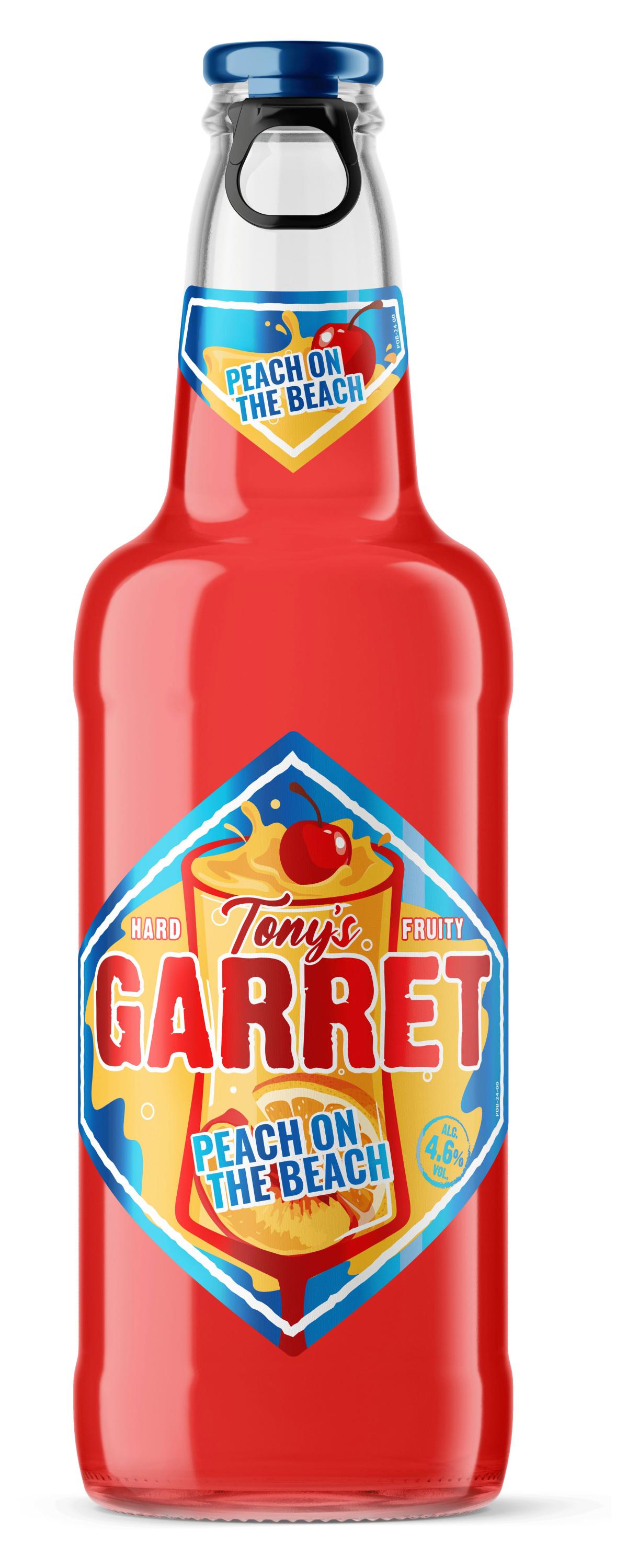 

Пивной напиток Tony's Garret Hard Peach on the beach, 450 мл