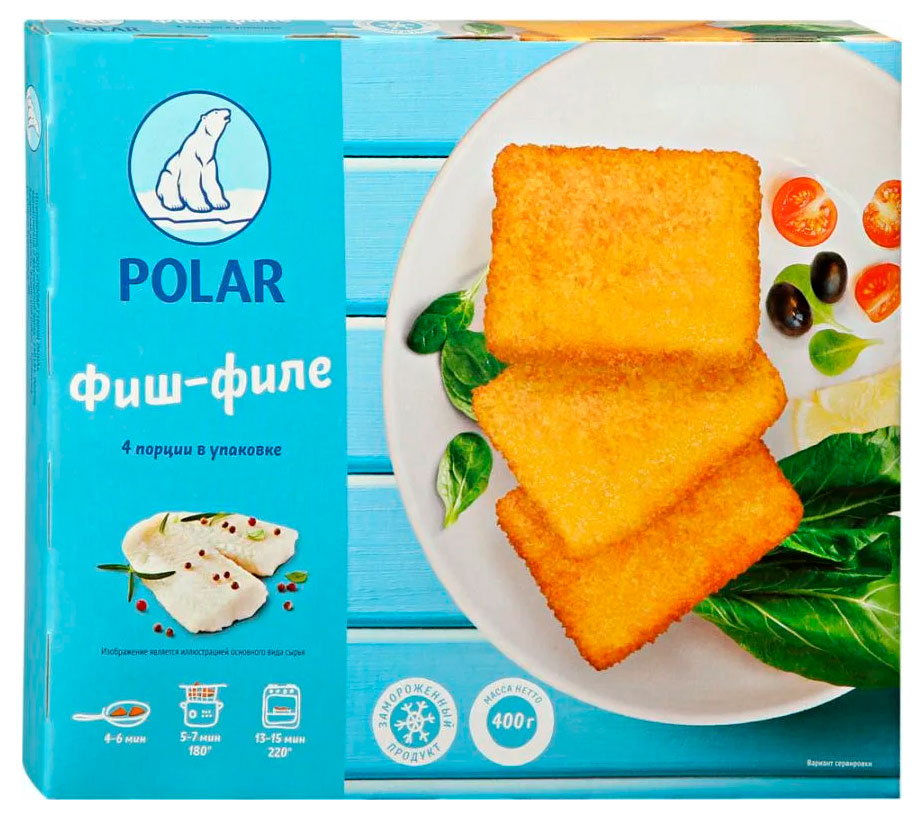 

Филе рыбное POLAR Фиш-филе в панировке, 400 г