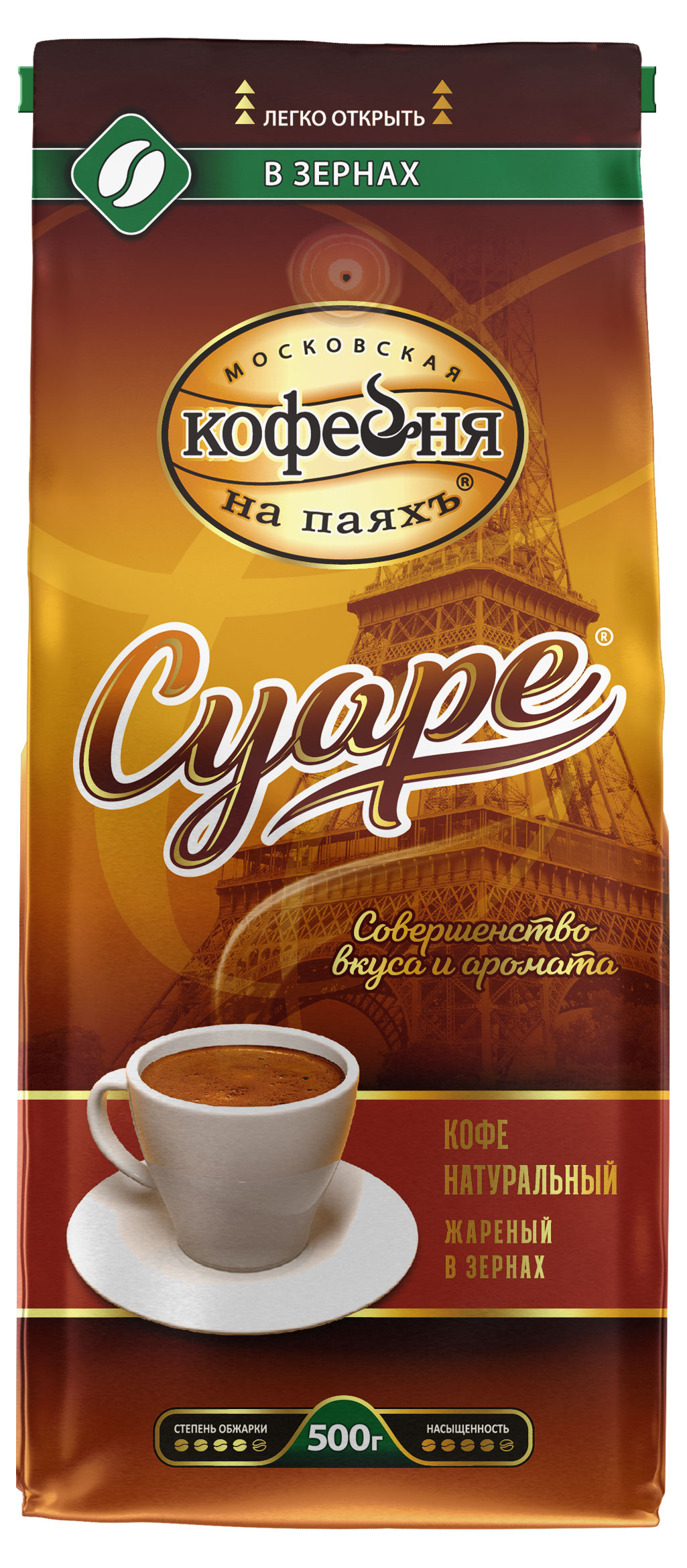 

Кофе в зернах Московская Кофейня на Паяхъ Суаре, 500 г
