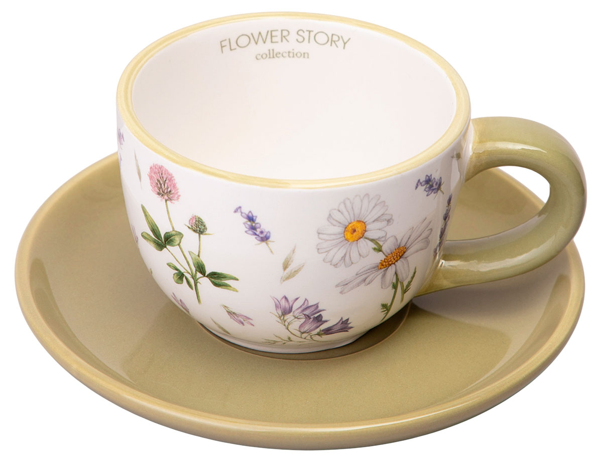 

Пара чайная Agness Flower Story, 220 мл