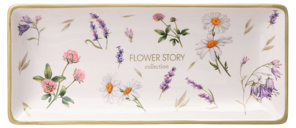 

Блюдо Agness Flower Story, 28х12х3 см