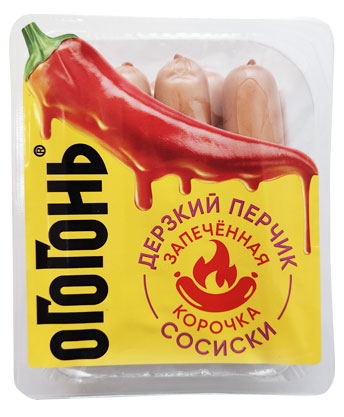 Изображение товара Сосиски «Владимирский стандарт» запеченная корочка дерзкий перчик, 400 г
